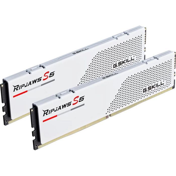 Модуль памяти для компьютера DDR5 32GB (2x16GB) 6000 MHz Ripjaws S5 White G.Skill (F5-6000J3238F16GX2-RS5W) изображение 2