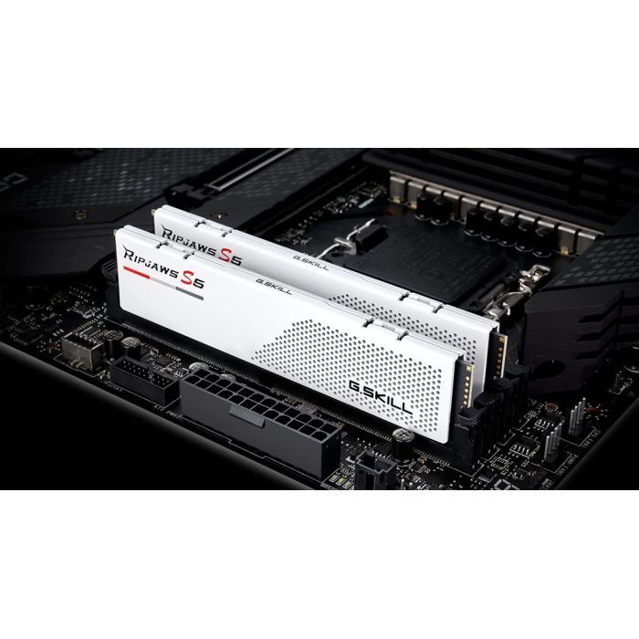 Модуль памяти для компьютера DDR5 32GB (2x16GB) 6000 MHz Ripjaws S5 White G.Skill (F5-6000J3238F16GX2-RS5W) изображение 4