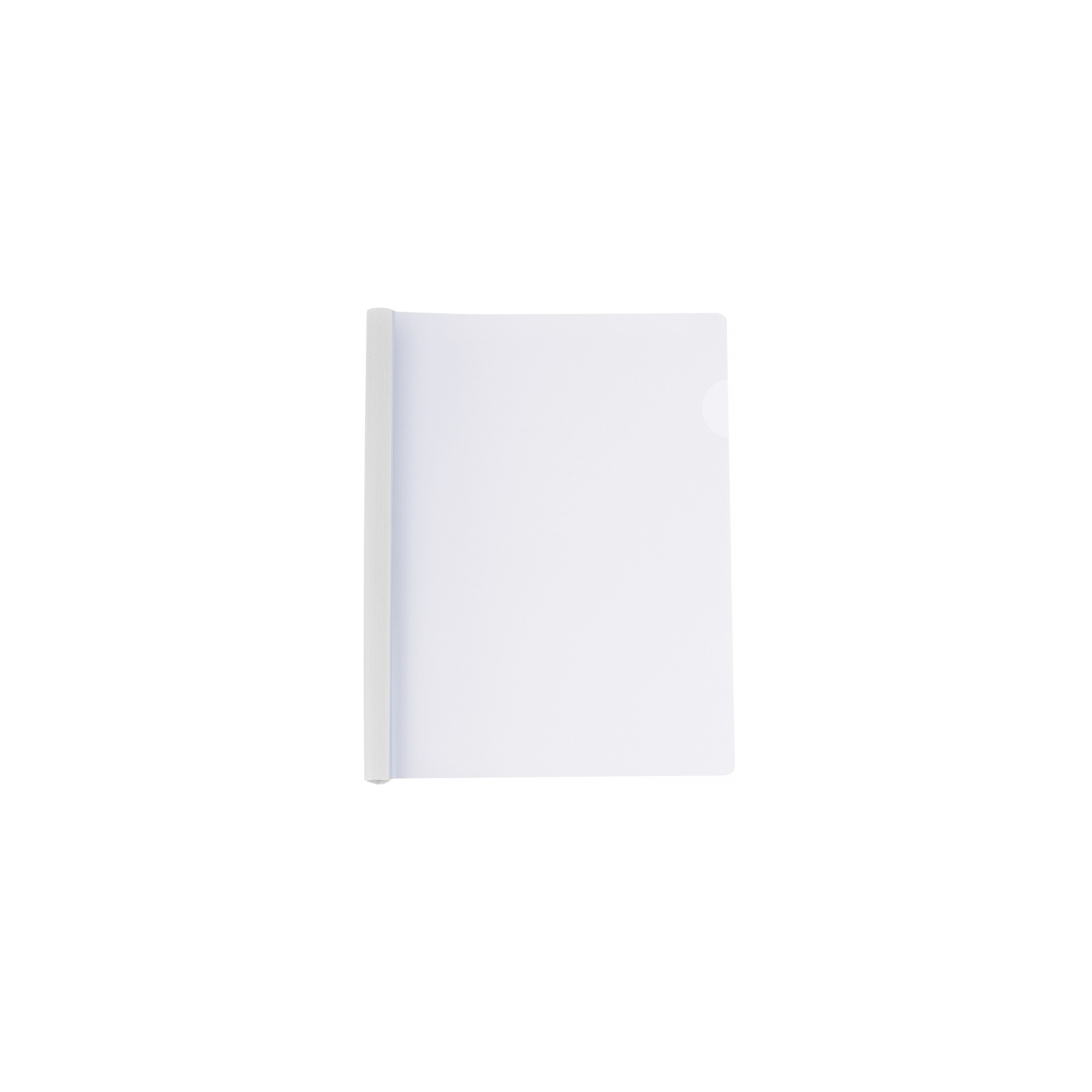 Папка-скоросшиватель Economix А4 с планкой-зажимом 10 мм (2-65 листов), белая (E31205-14)