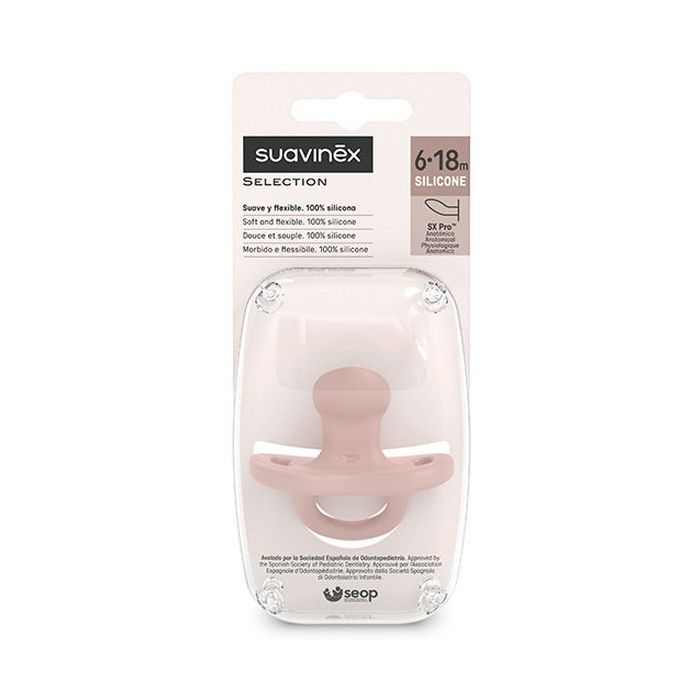 Пустышка Suavinex Colour Essence силиконовая, анатомическая, 6-18 мес. зеленая (308078) изображение 3
