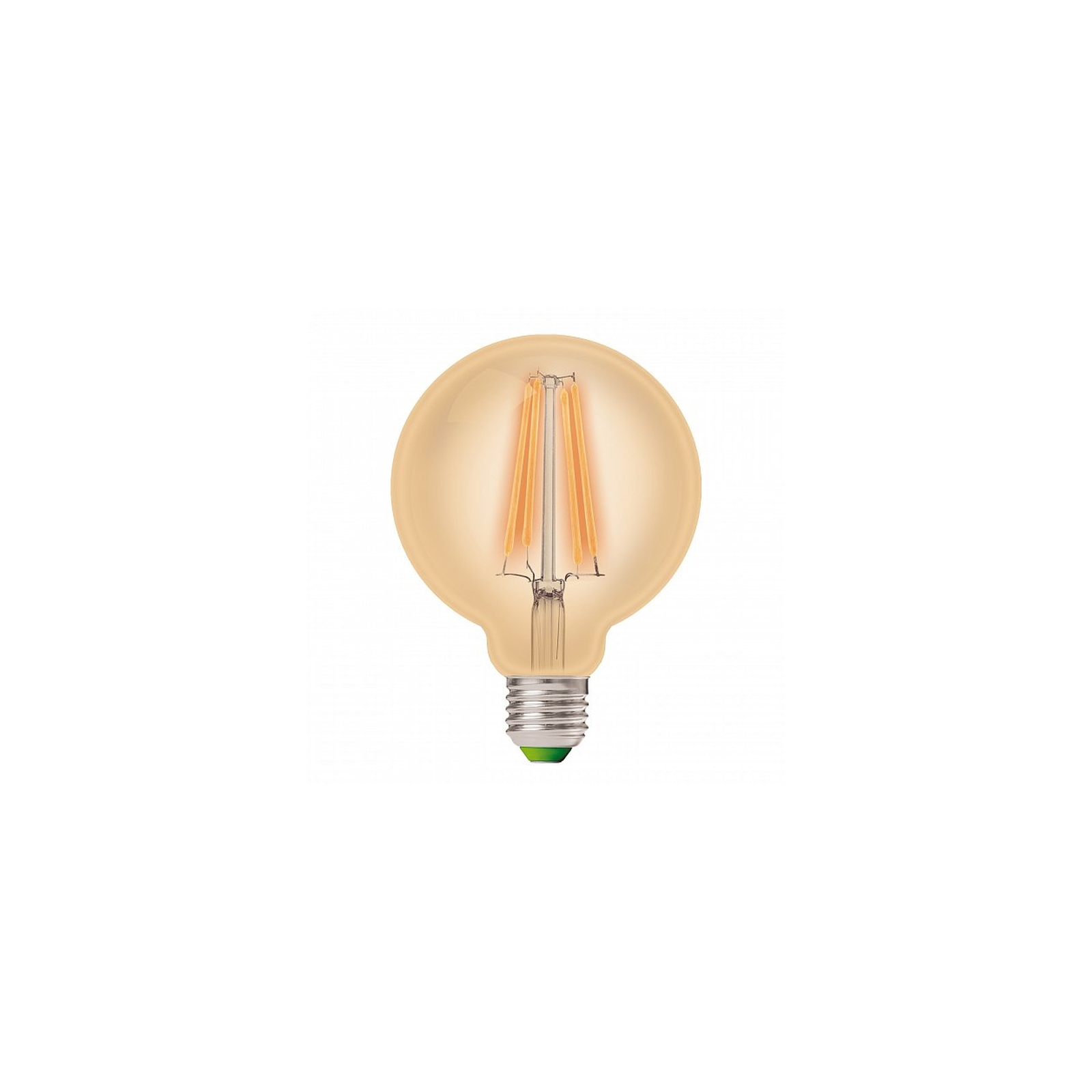Лампочка Eurolamp G95 8W E27 2700K (LED-G95-08273(Amber)) зображення 2