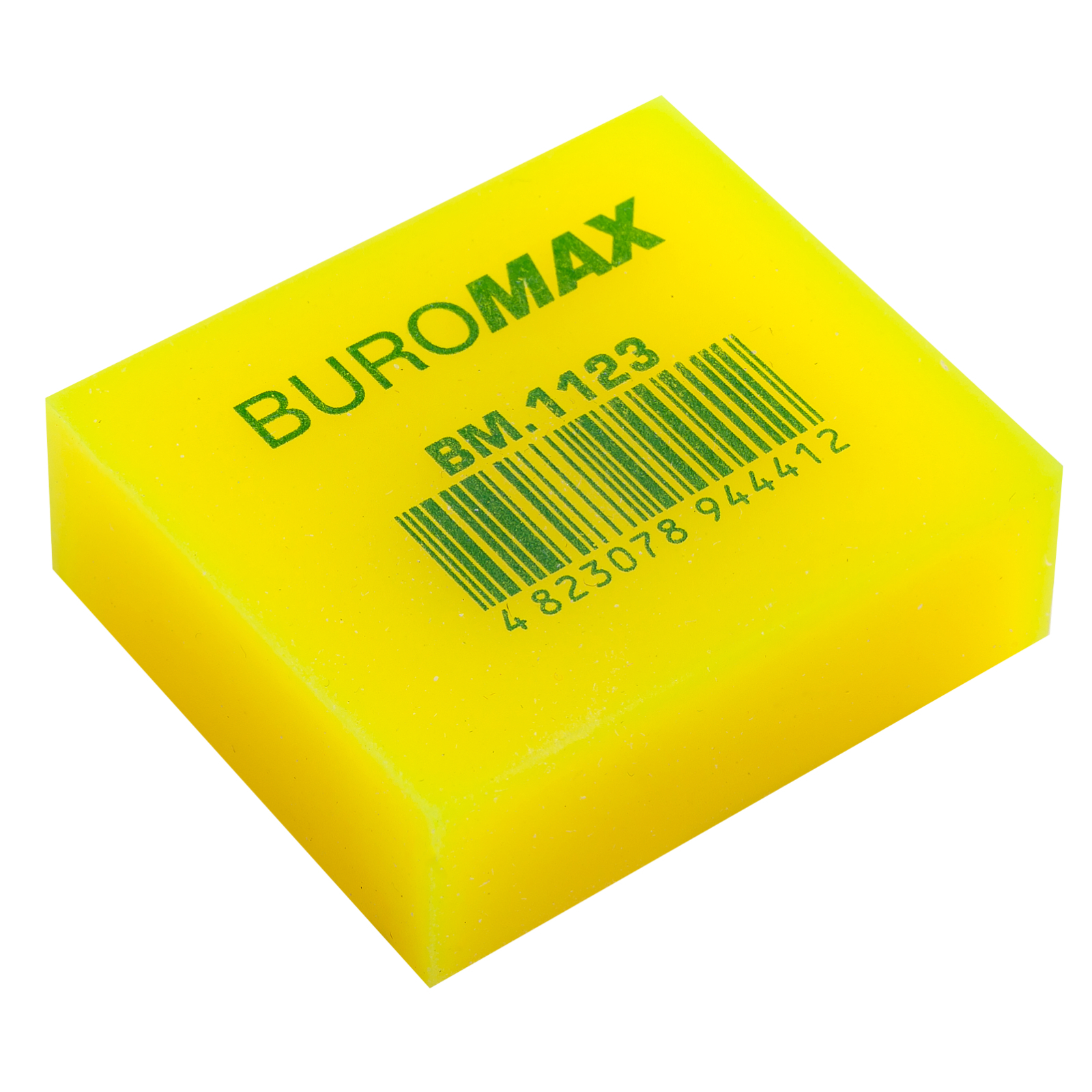 Ластик Buromax NEON, прямоугольная 40x35x14 мм, мягкий пластик, ассорти цветов (BM.1123) изображение 2