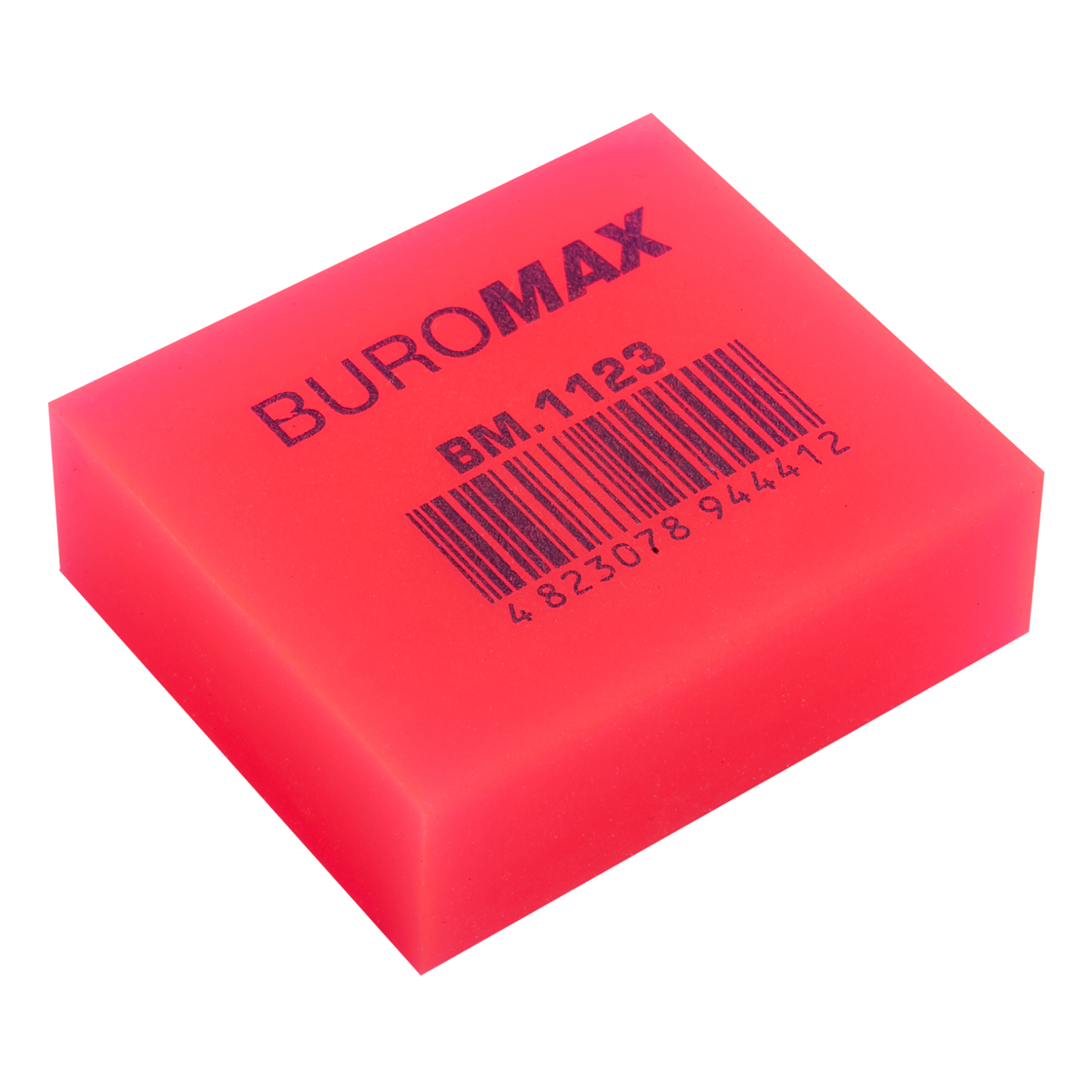 Ластик Buromax NEON, прямоугольная 40x35x14 мм, мягкий пластик, ассорти цветов (BM.1123) изображение 4