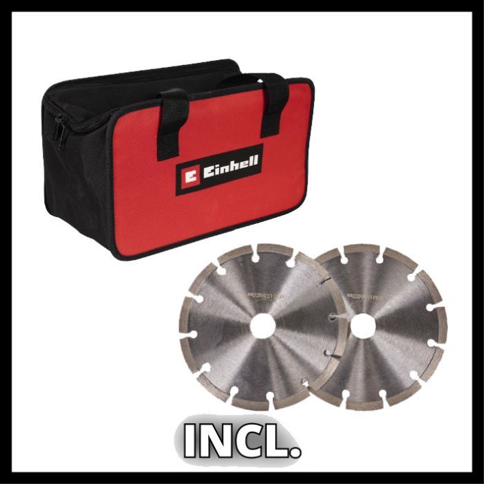 Штроборіз Einhell TE-MA 1500, шир. 8-30 мм, глиб. 5-30 мм, диск 125х22.2 мм, 4.8 кг (4350735) зображення 3