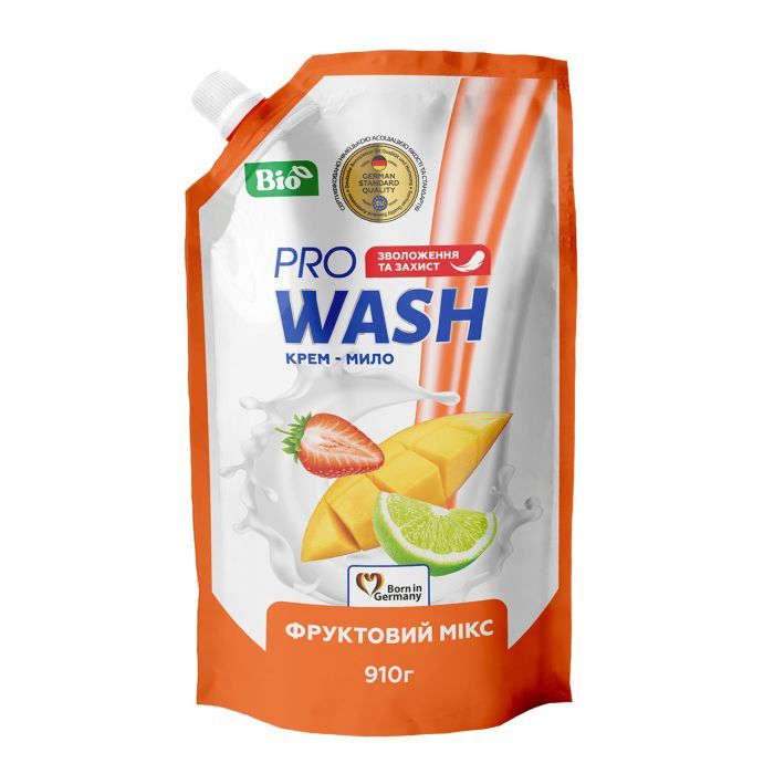 Рідке мило Pro Wash Фруктовий мікс Дой-пак 910 г (4823128001140)