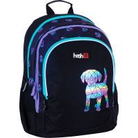 Рюкзак школьный Hash AB350 Best Friend Черный с фиолетовым (502023105)