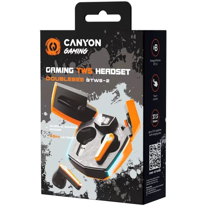 Навушники Canyon GTWS-2 Gaming Black (CND-GTWS2B) зображення 6