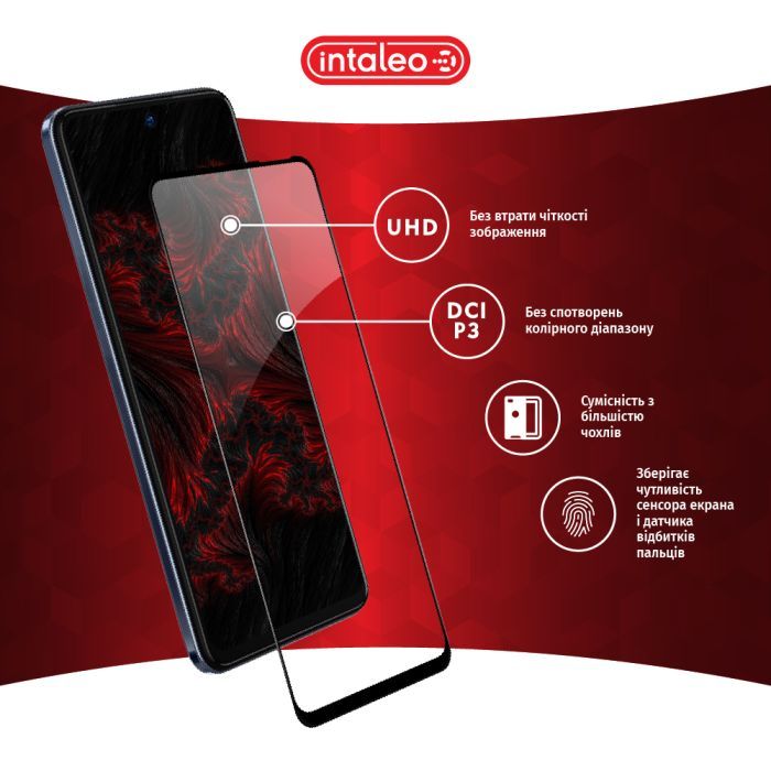 Стекло защитное Intaleo Full Glue Tecno Camon 18 Premier (1283126529207) изображение 4
