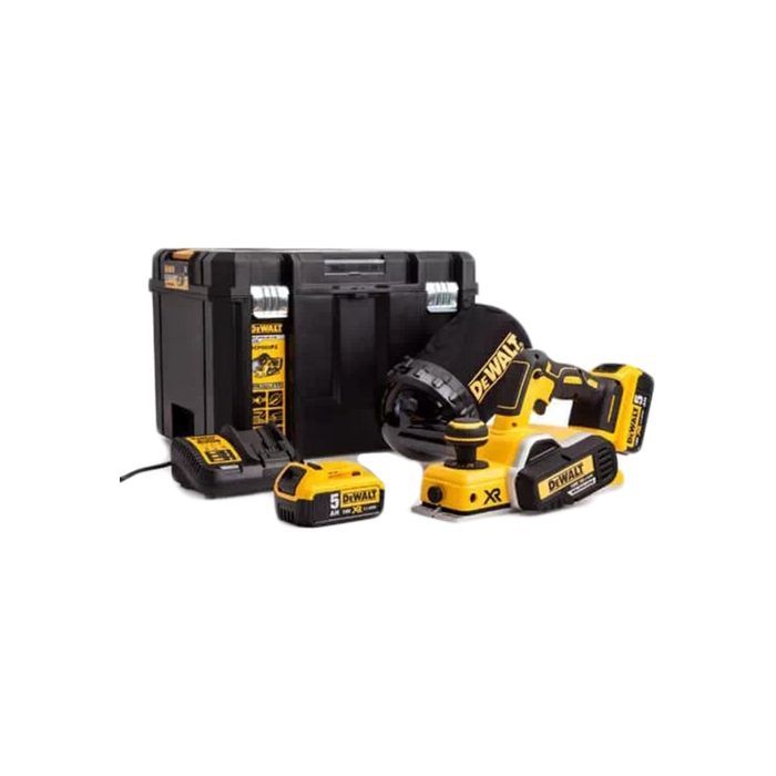 Электрорубанок DeWALT 18 В XR Li-lon, ширина 82 мм, 2*5Ah, кейс (DCP580P2)