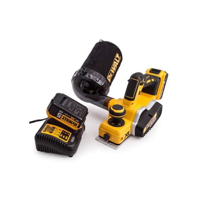 Электрорубанок DeWALT 18 В XR Li-lon, ширина 82 мм, 2*5Ah, кейс (DCP580P2) изображение 6