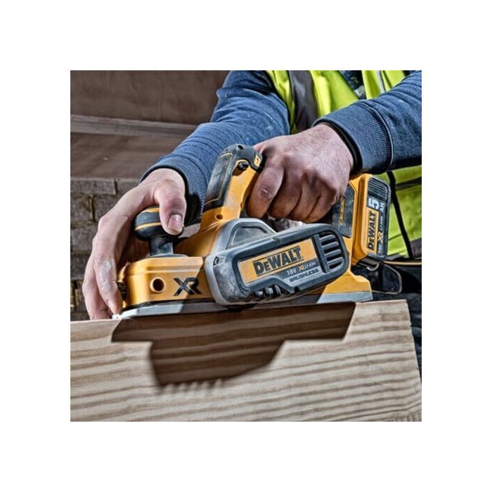Электрорубанок DeWALT 18 В XR Li-lon, ширина 82 мм, 2*5Ah, кейс (DCP580P2) изображение 8