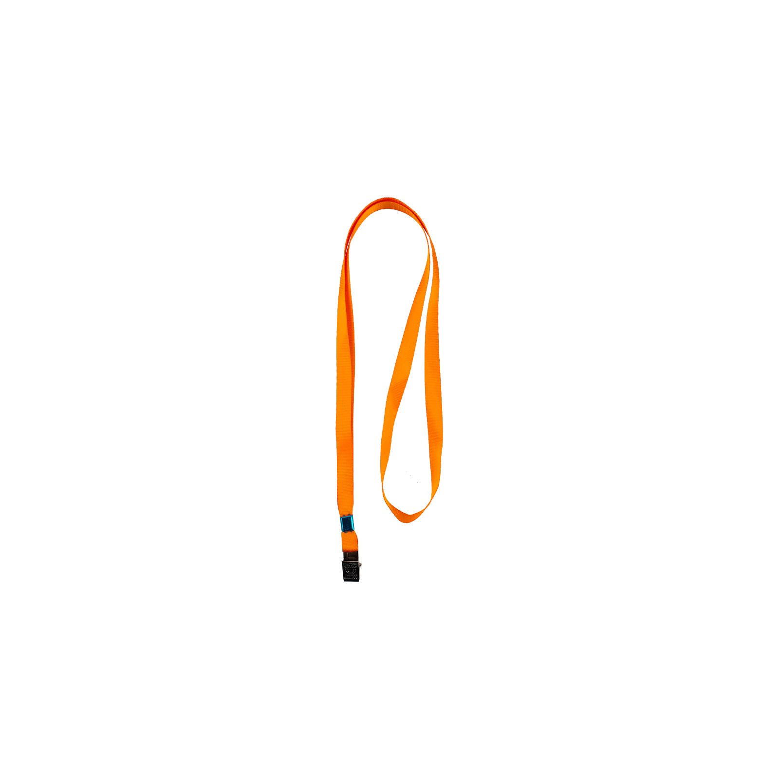Шнурок для бейджа Axent з металивим кліпом, помаранчевий (4532-12-A)