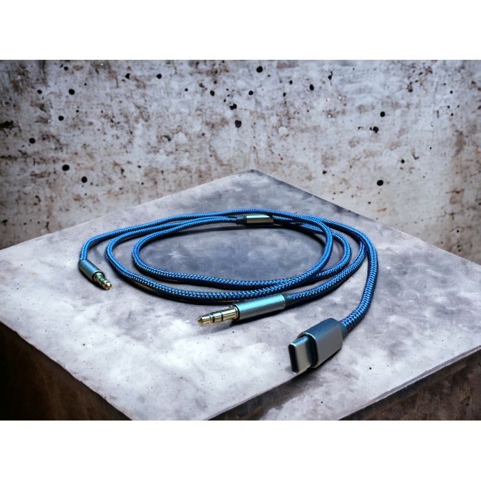 Кабель мультимедийный AUX MH-270 jack - jack 3.5mm-Type-C 1.2m blue XoKo (XK-MH-270) изображение 5