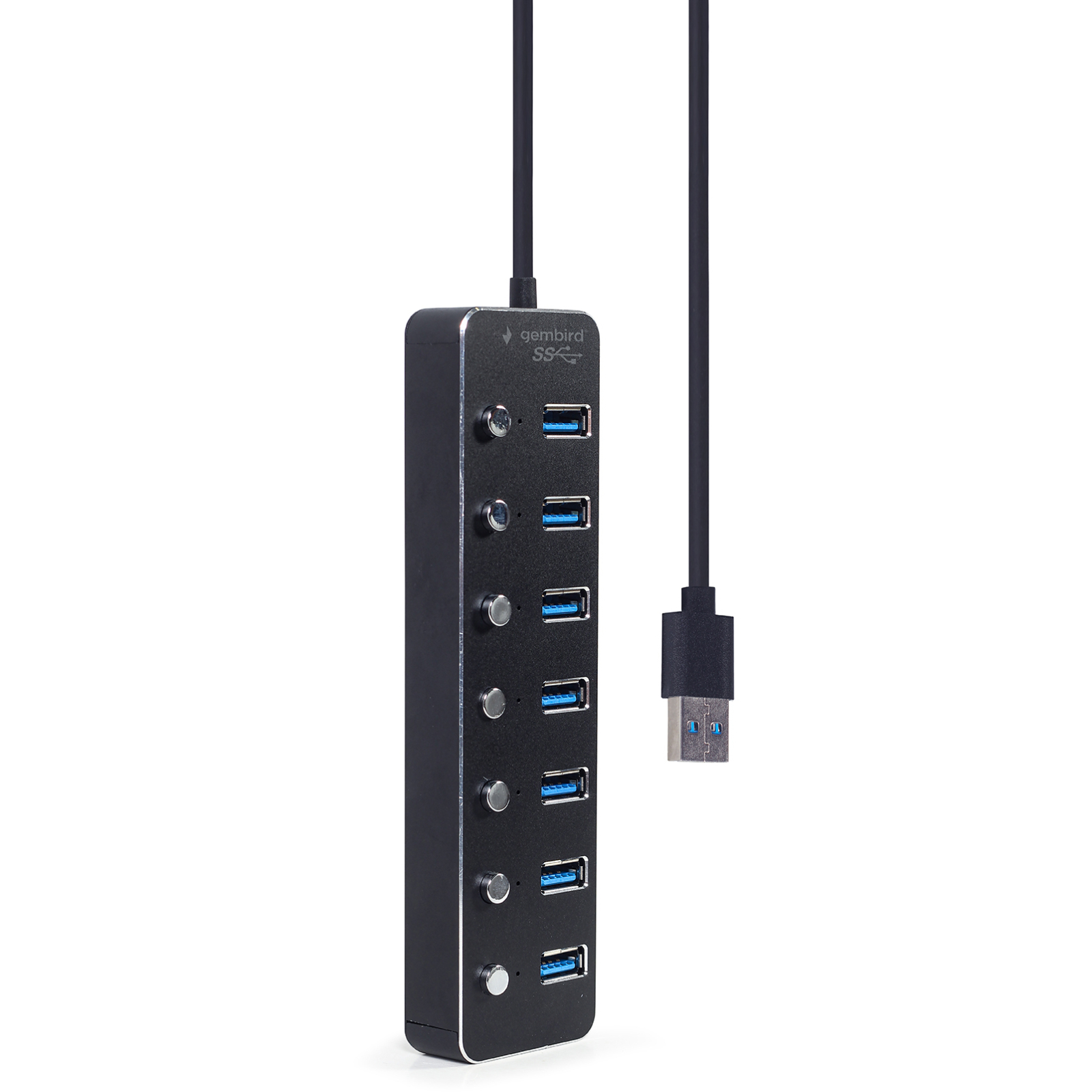 Концентратор Gembird USB 3.0 7 ports (UHB-U3P7P-01) зображення 2