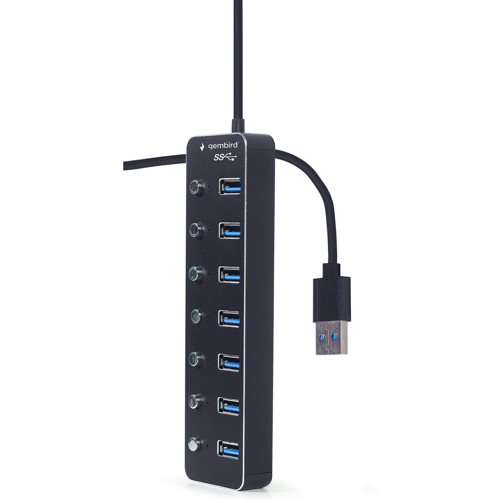 Концентратор Gembird USB 3.0 7 ports (UHB-U3P7P-01) зображення 3