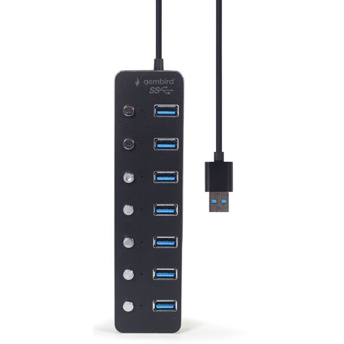 Концентратор Gembird USB 3.0 7 ports (UHB-U3P7P-01) зображення 4