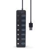 Концентратор Gembird USB 3.0 7 ports (UHB-U3P7P-01) зображення 4