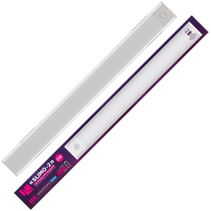 Світильник ELM Slimo -2W 4000К акумуляторний з датчиком (26-0126)