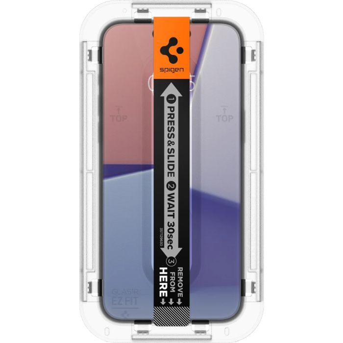 Стекло защитное Spigen Apple iPhone 15 Plus EZ FIT tR (2 Pack) (AGL06883) изображение 6