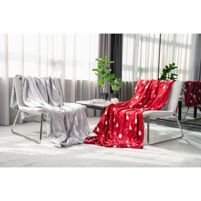 Плед Ardesto Flannel ялинки 160х200 см (ART0110PB) зображення 5