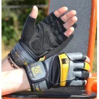 Перчатки для фитнеса MadMax MFG-880 Signature Black/Grey/Yellow XXL (MFG-880_XXL) изображение 4