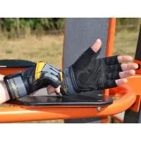 Перчатки для фитнеса MadMax MFG-880 Signature Black/Grey/Yellow XXL (MFG-880_XXL) изображение 6
