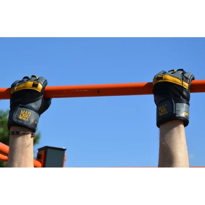 Перчатки для фитнеса MadMax MFG-880 Signature Black/Grey/Yellow M (MFG-880_M) изображение 9