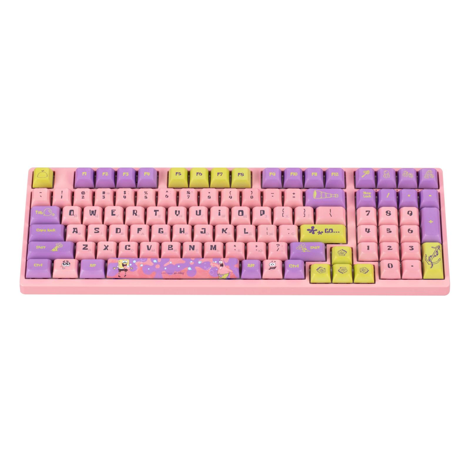 Клавиатура Akko 3098S Patrick 98Key CS Sponge Hot-swappable USB UA RGB Pink (6925758613910) изображение 5