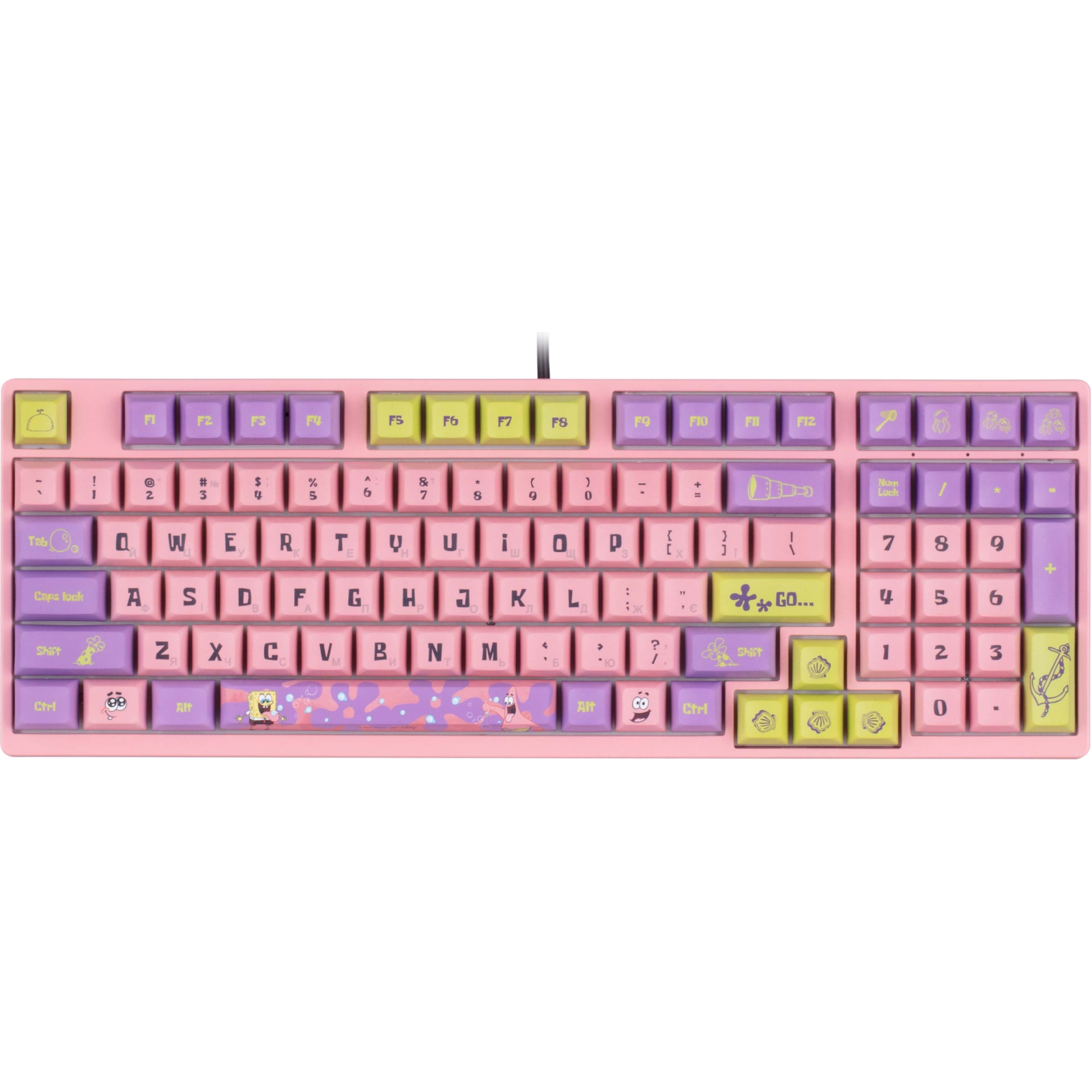 Клавіатура Akko 3098S Patrick 98Key CS Starfish Hot-swappable USB UA RGB Pink (6925758613927)