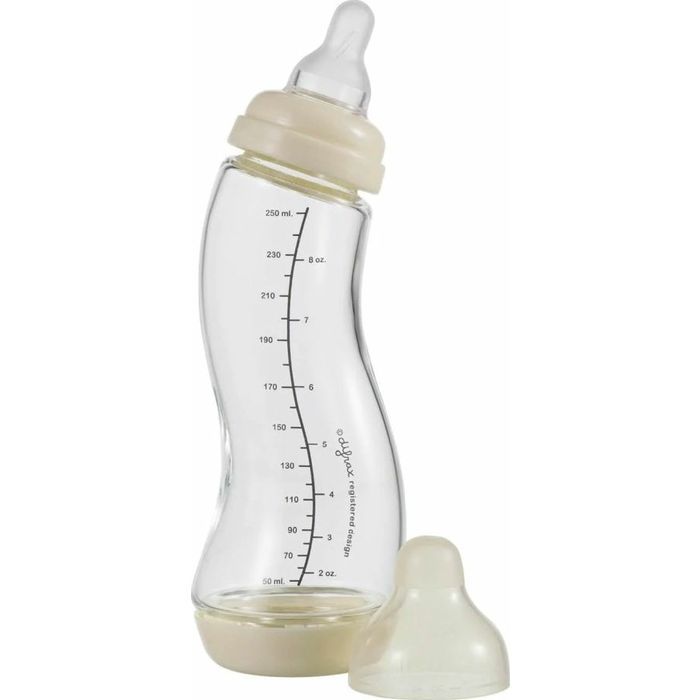 Бутылочка для кормления Difrax S-bottle Natural антиколиковая, силикон, 250 мл (736FE Pink)