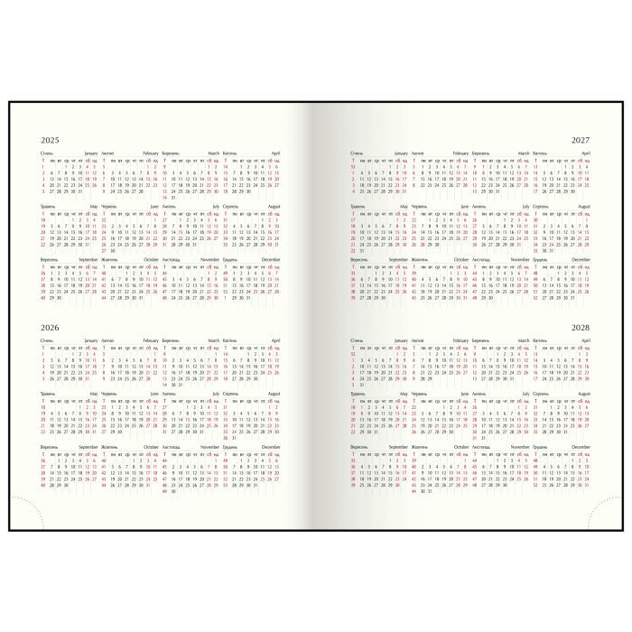 Еженедельник Buromax датированный 2026 GENTLE, А5 синий (BM.2109-02) изображение 10