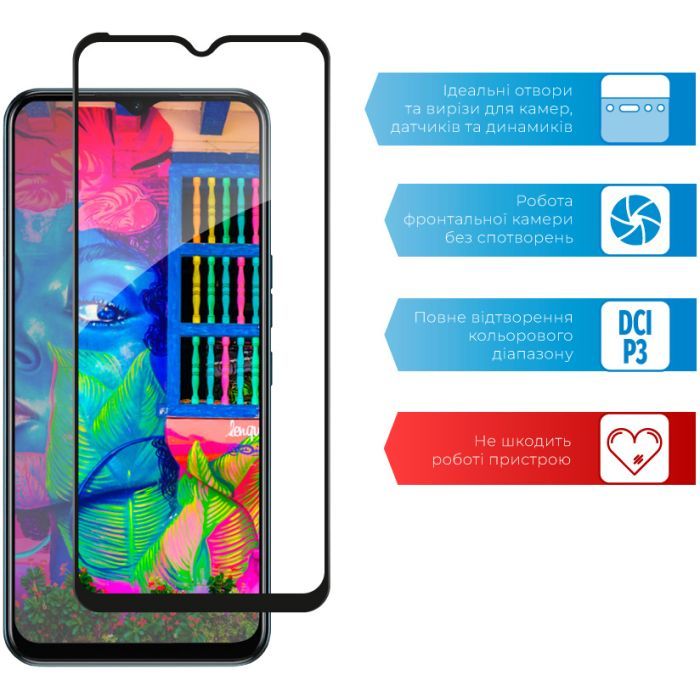 Стекло защитное ACCLAB Full Glue Tecno Spark 8T (1283126542244) изображение 4