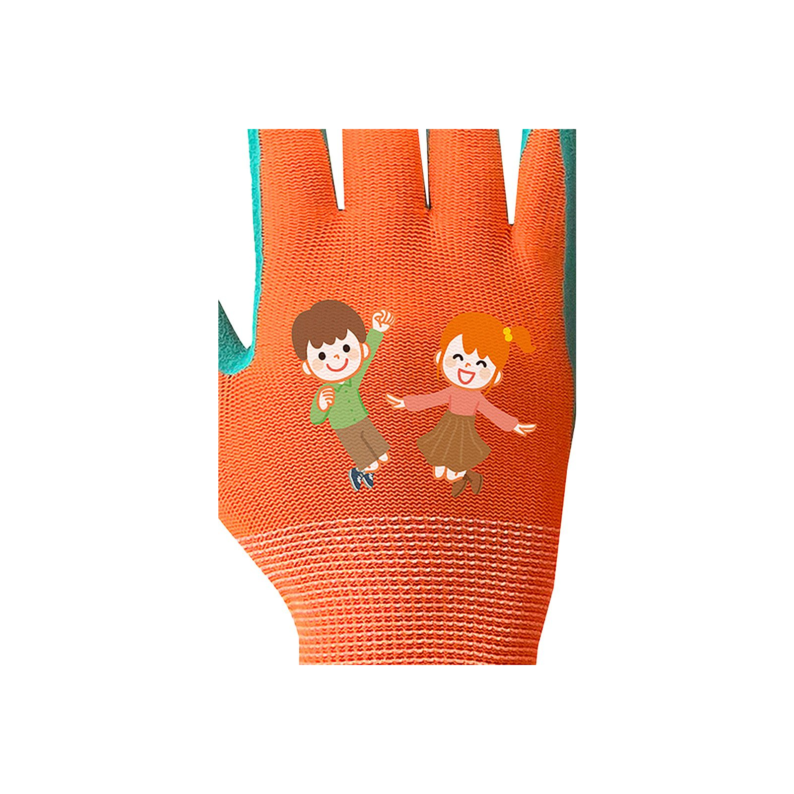 Захисні рукавиці Neo Tools дитячі латекс, поліестер, дихаюча верхня частина, р.4, помаранчевий (97-644-4) зображення 10