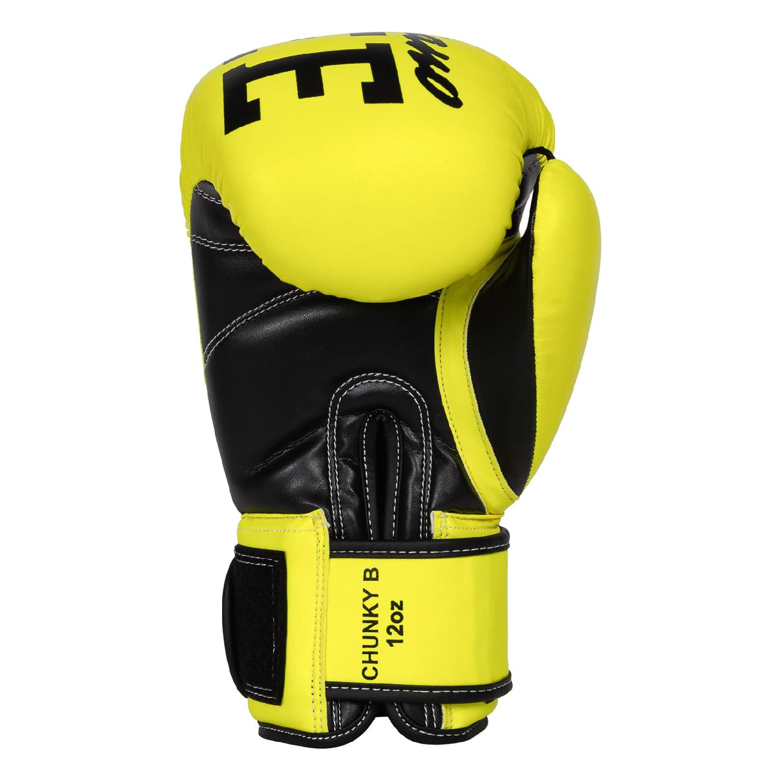 Боксерські рукавички Benlee Chunky B PU-шкіра 8oz Жовті (199261 (Neon yellow) 8 oz.) зображення 3
