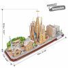 Пазл Cubic Fun Трехмерная головоломка-конструктор City Line Barcelona (MC256h) изображение 6