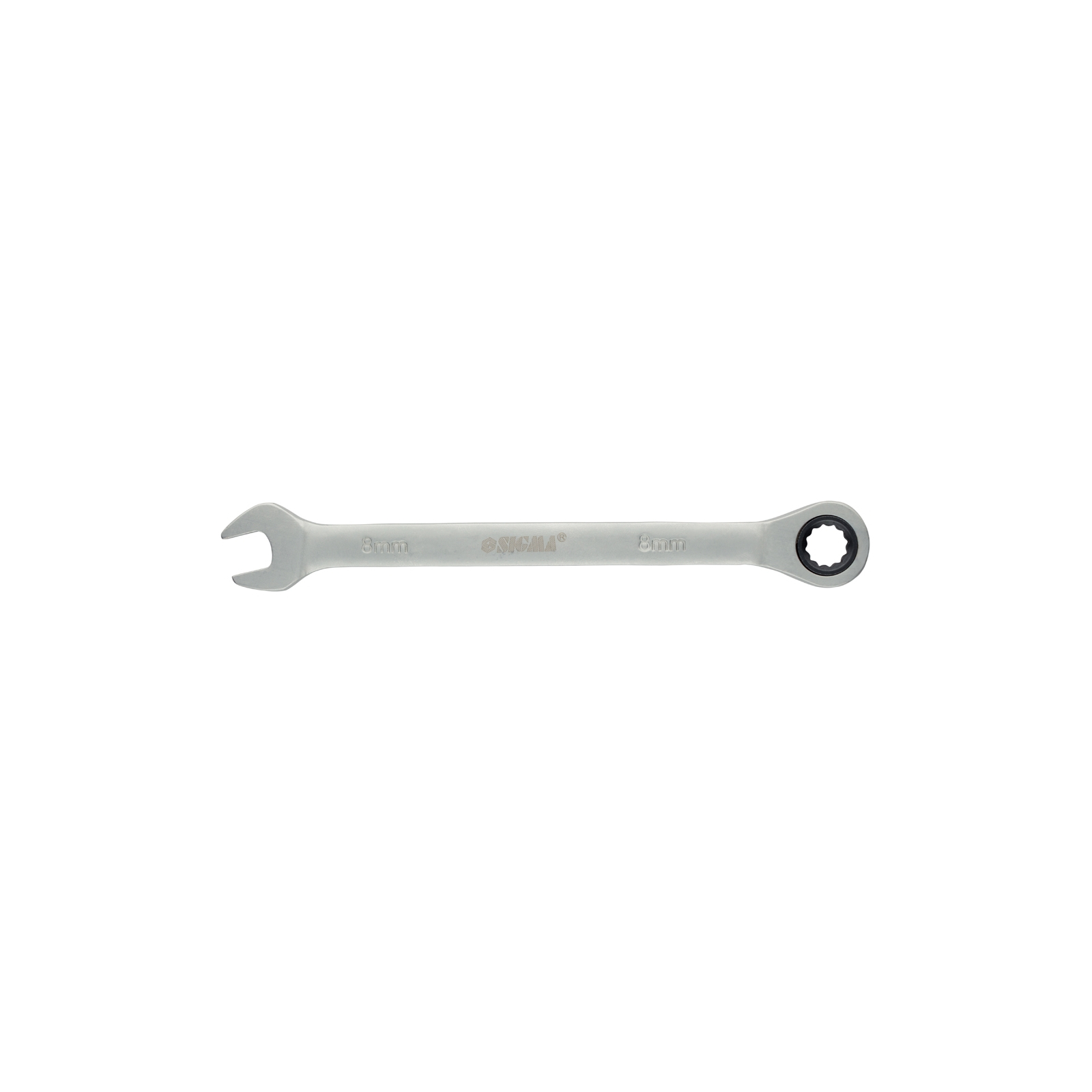 Ключ Sigma рожково-накидной с трещеткой 14мм CrV satine (6022141)