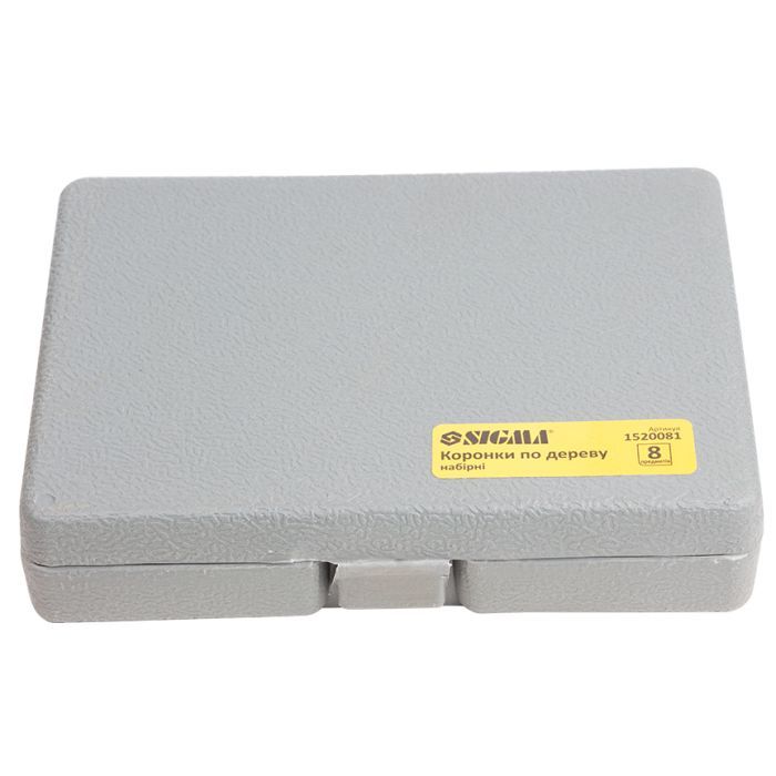 Коронка Sigma по дереву наборная 64, 76, 89, 102, 127 мм, кейс (1520081) изображение 5