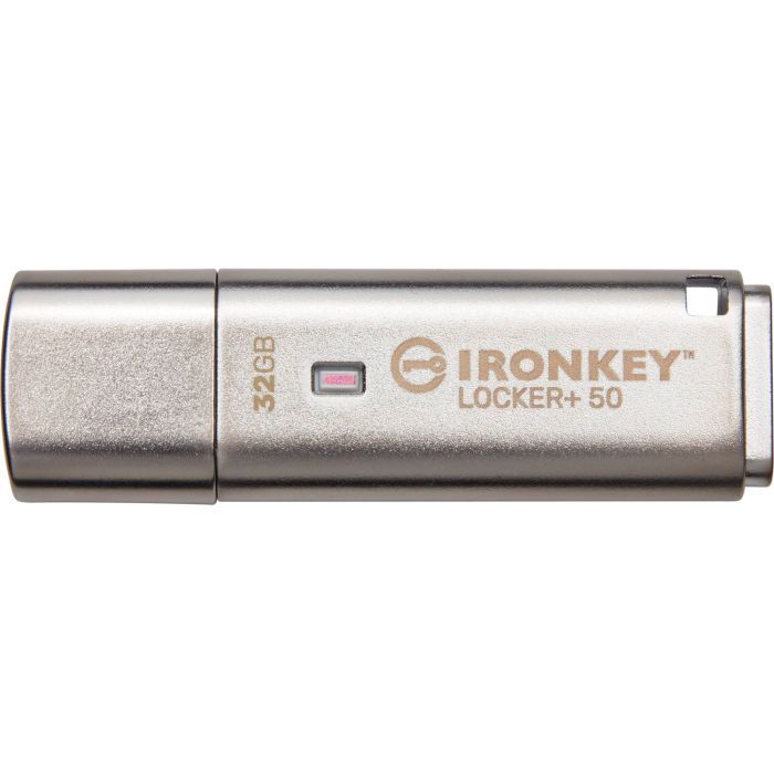 USB флеш накопичувач Kingston 64GB IronKey Locker Plus 50 AES Encrypted USB 3.2 (IKLP50/64GB) зображення 3