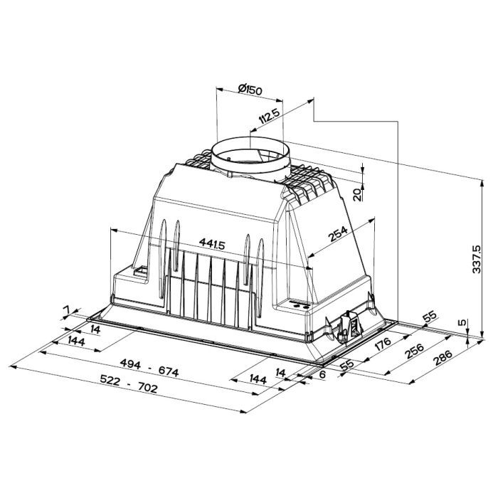 Витяжка кухонна Faber Inka Plus Hcs Bk A52 (305.0628.322) зображення 3