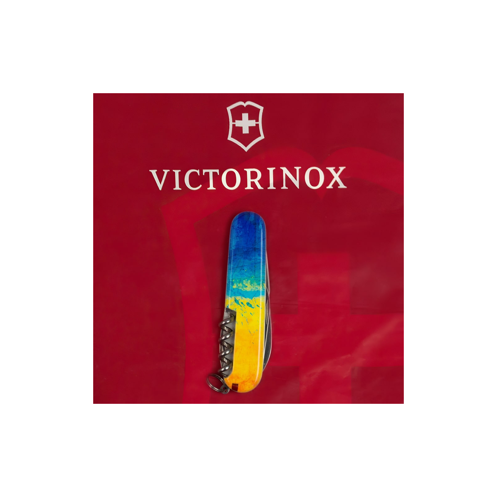 Ніж Victorinox Spartan Ukraine 91 мм Тризуб готичний синьо-жовтий (1.3603.2_T0636u) зображення 10