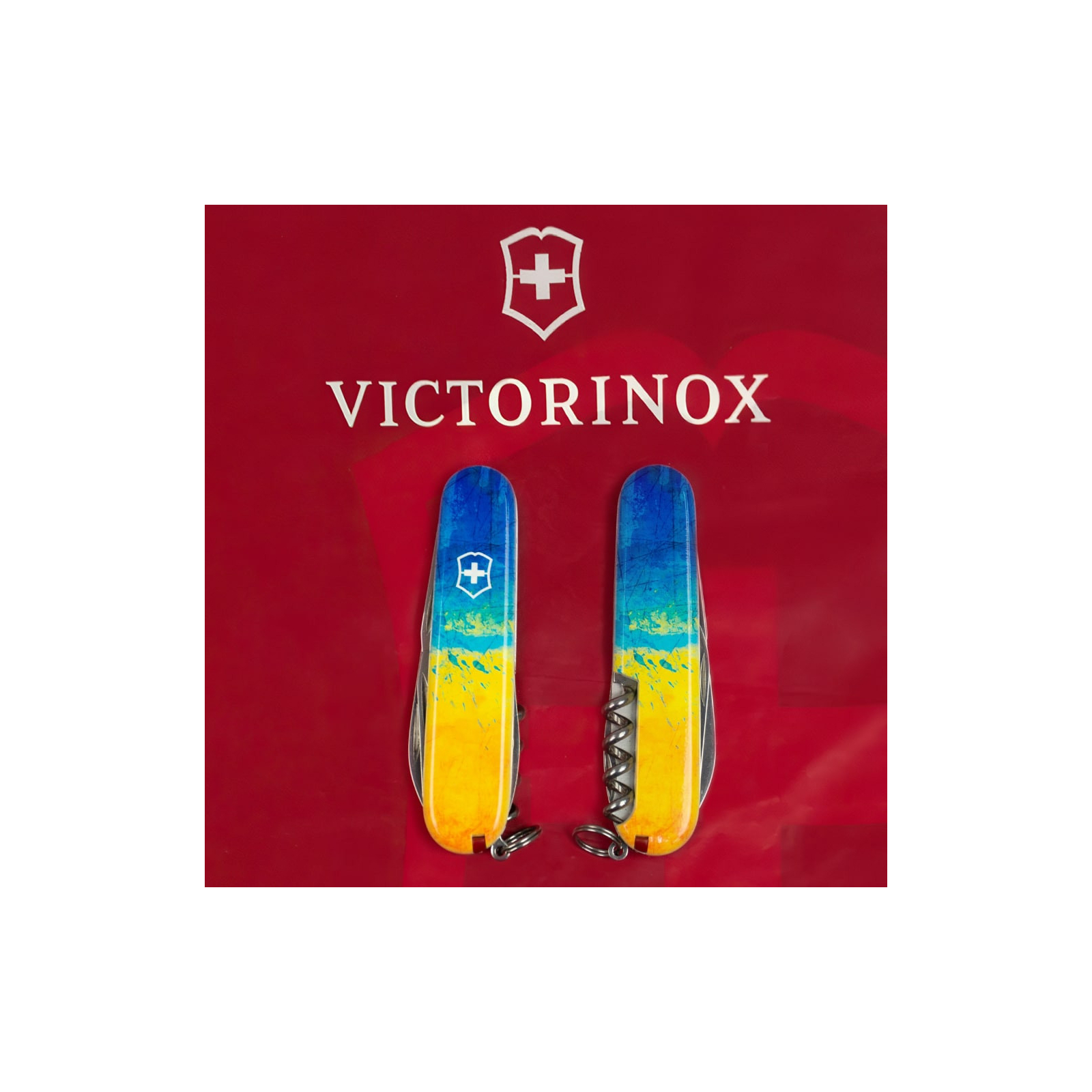 Ніж Victorinox Spartan Ukraine 91 мм Синьо-прозорий/Жовтий (1.3603.T2.8) зображення 11