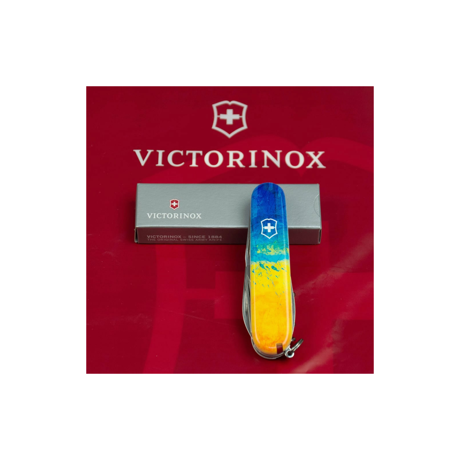 Нож Victorinox Spartan Ukraine 91 мм Жовто-синій малюнок (1.3603.7_T3100p) изображение 12