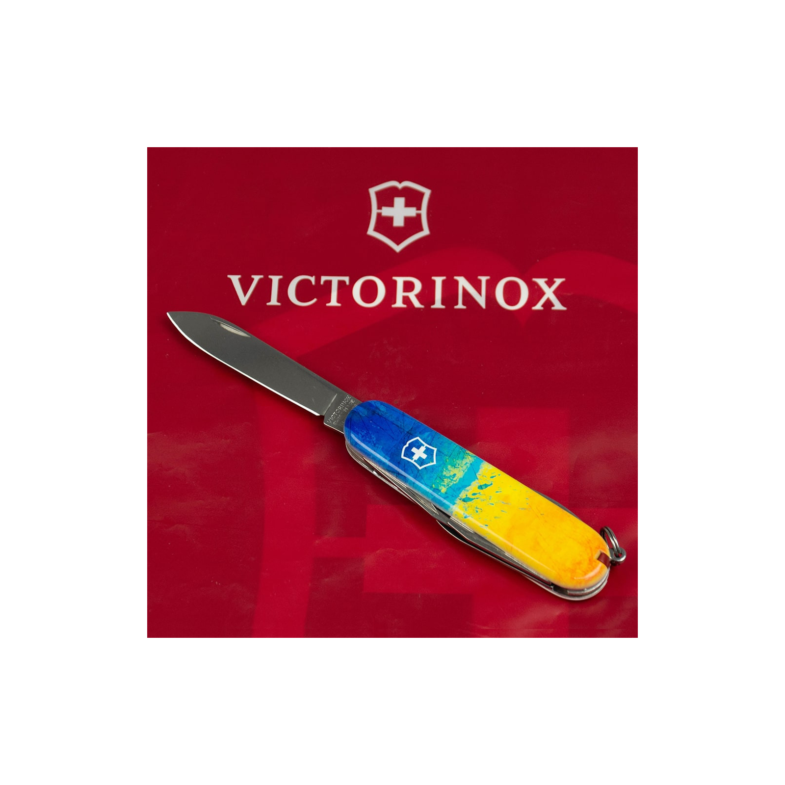 Нож Victorinox Spartan Ukraine 91 мм Герб на прапорі вертикальний (1.3603.7_T3030p) изображение 5