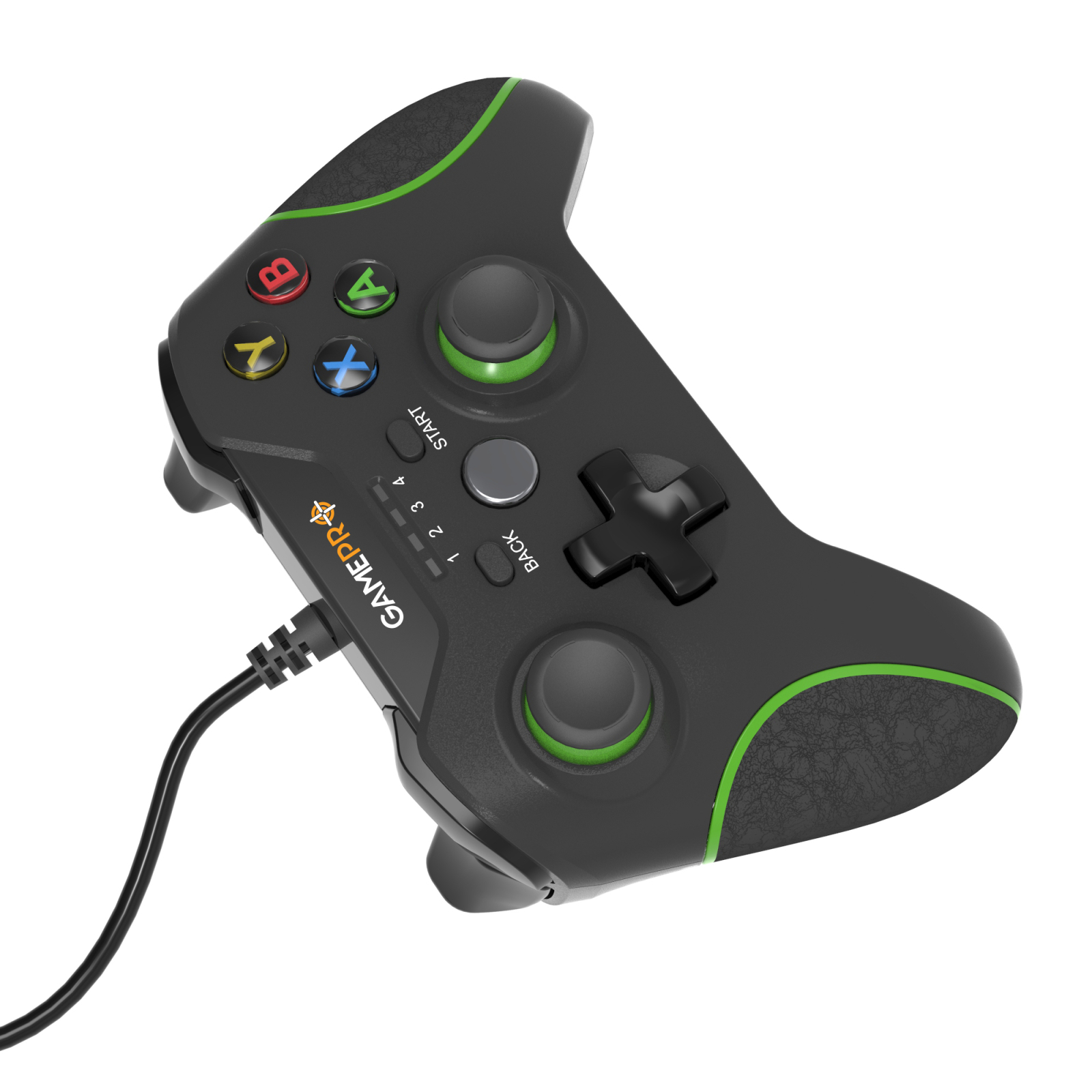 Геймпад GamePro MG450B PC/PS3/Android Black-Green (MG450B) изображение 5