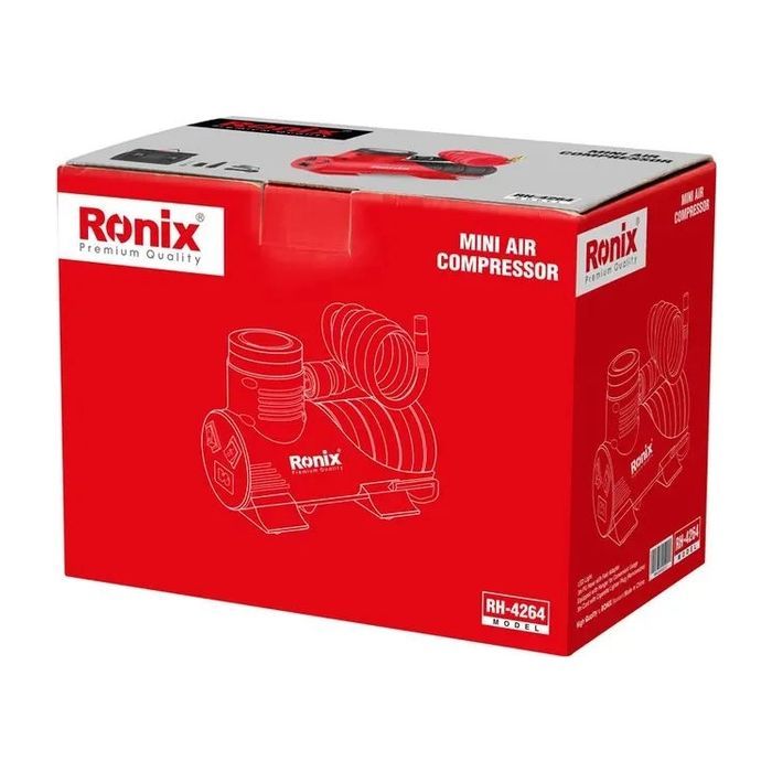 Автомобільний компресор Ronix 12В, 100 PSI, 7 бар (RH-4264) зображення 11