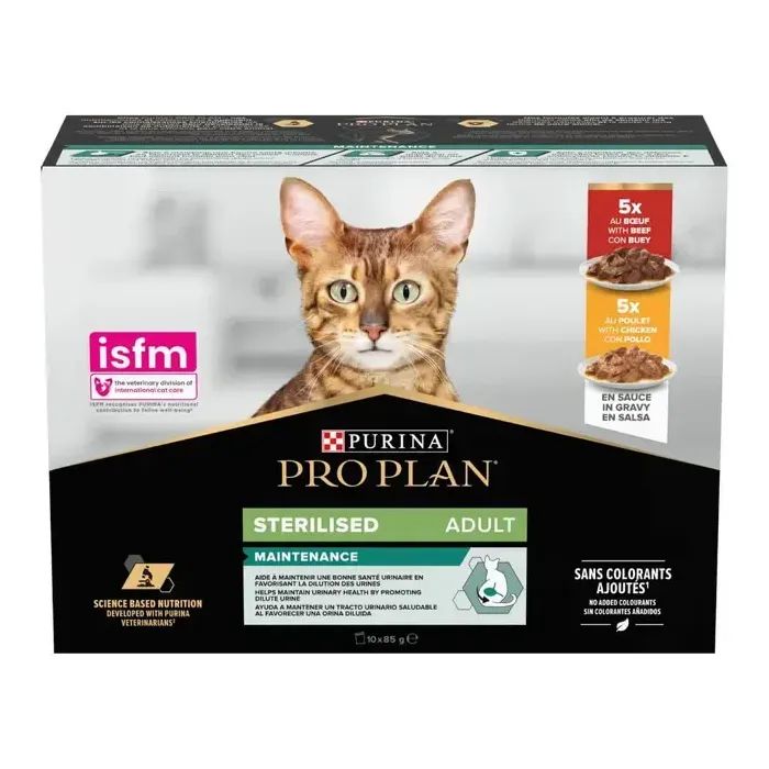 Вологий корм для кішок Purina Pro Plan Sterilised Nutrisavour. З яловичиною 85 г (7613036092883) зображення 2