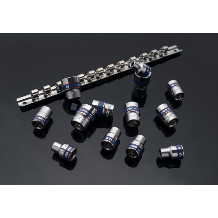 Набор головок KING TONY 3/8" 13 шт. на планке (3513MR) изображение 2