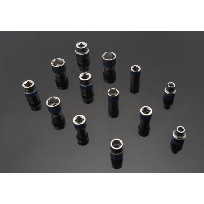 Набор головок KING TONY 3/8" 13 шт. на планке (3513MR) изображение 3