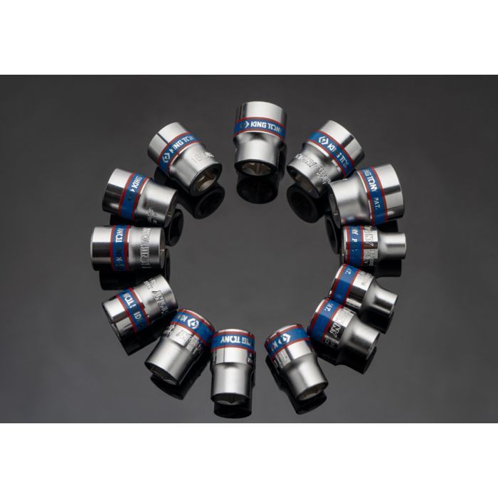 Набор головок KING TONY 3/8" 13 шт. на планке (3513MR) изображение 4