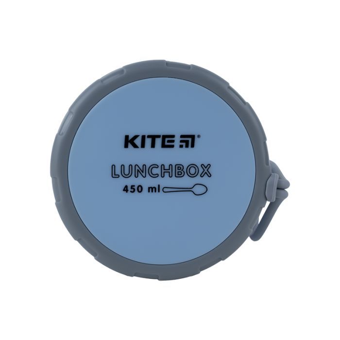 Ланч-бокс дитячий Kite круглий 450 мл, блакитний (K23-187-2) зображення 8